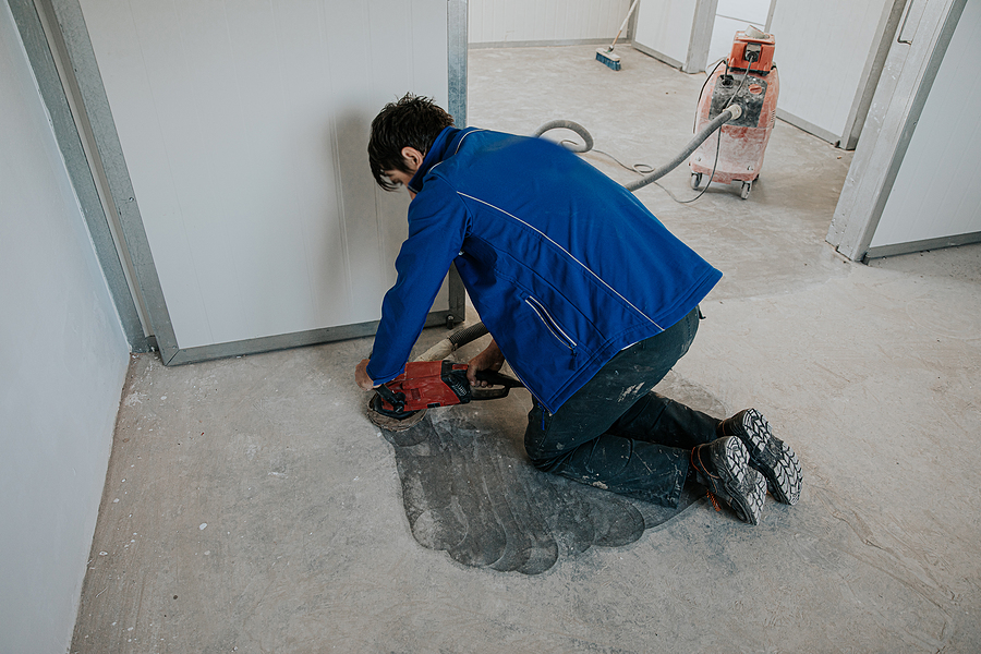 man doing Decorative Epoxy Application